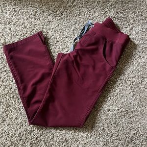 Figs Kade Cargo Scrub Pants Burgundy -  XS